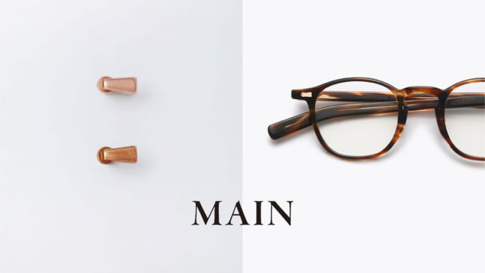 Glasses that change over time. Maine, a new brand by the buyer of an eyewear select store, will be launched.