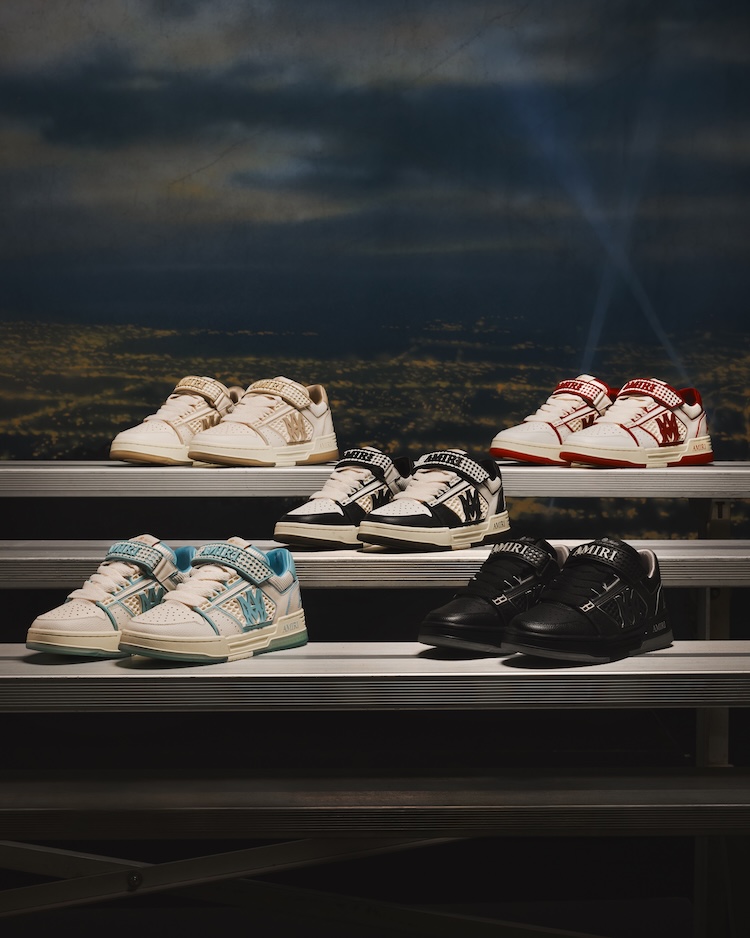 アミリが探求するカルチャー × ラグジュアリー。レトロなバスケットボールシューズを再解釈した一足が発売中です。
