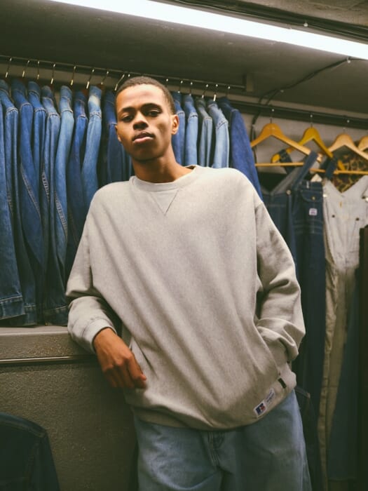 着想源はアメリカ買付で出会ったスエット類。スエットシャツの元祖とベルベルジンが手を組みました。