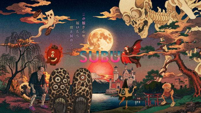 スブが誘うホラーの世界。履いたら二度と戻れない、奇妙な魅力を表現したポップアップが開催されます。