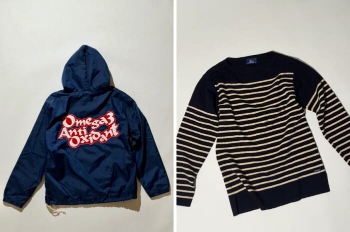 【Commune H フリマ】やっぱりネイビーが好きなんです。コム デ ギャルソン・オム プリュスのアノラックと、セントジェームスのボーダーニット。