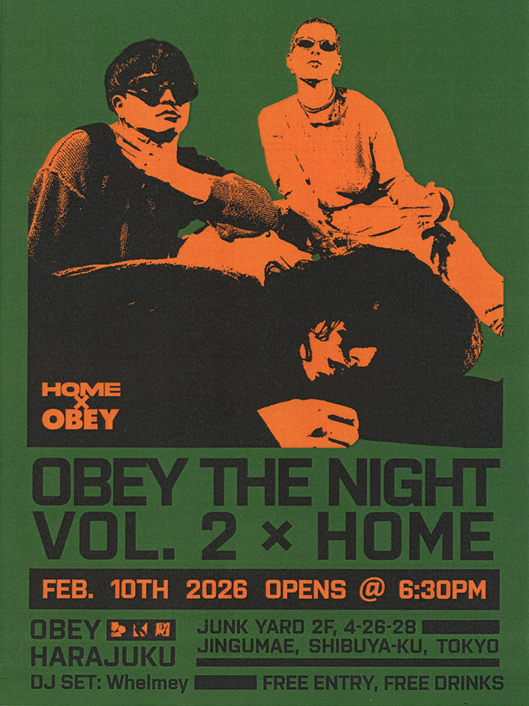 OBEY THE NIGHTが帰ってくる！ 国内外から注目を集める3ピースバンドを迎えたストア初のライブイベントをお見逃しなく。