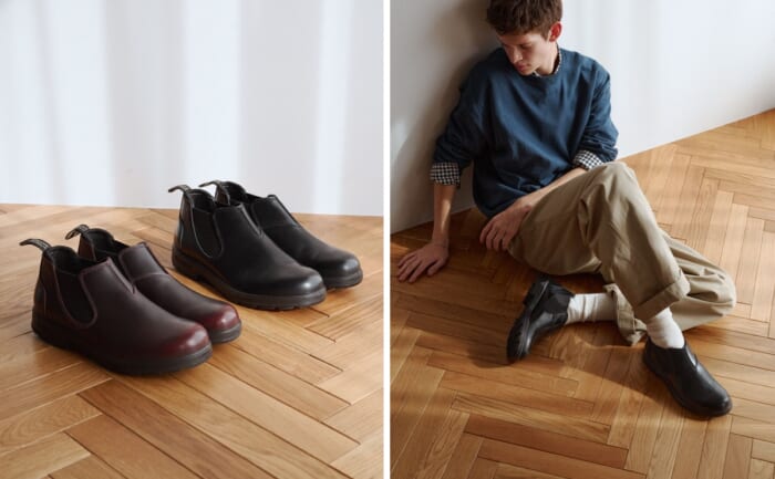 ブランドストーンはローカットが気分。新作はブラッシュドレザーです。