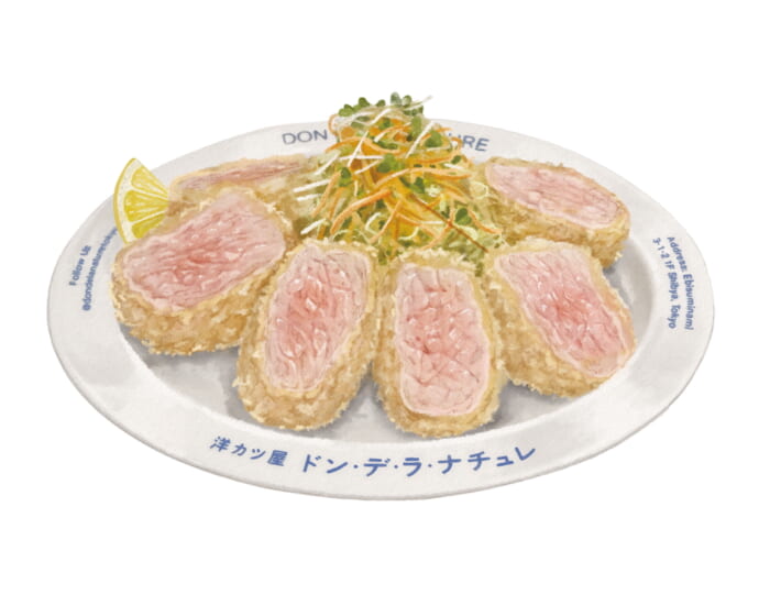 白いトンカツ！？ 泥と育った幻水豚を使った、昔ながらの洋食をいただける「洋カツ屋 ドン・デ・ラ・ナチュレ」。