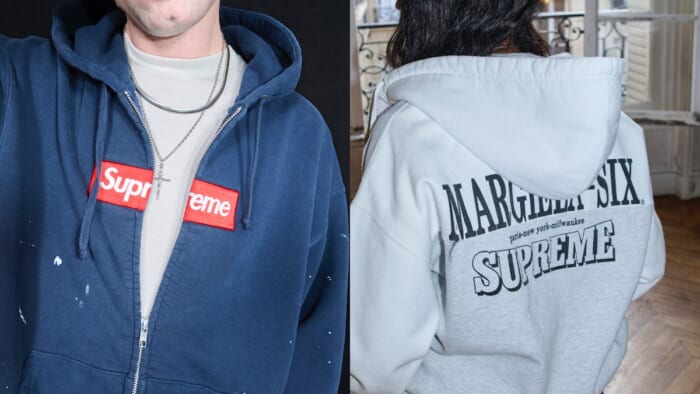 シュプリームとエムエム6 メゾン マルジェラがつくる、即完必死の話題作！ 充実のラインナップをとくとご覧あれ。