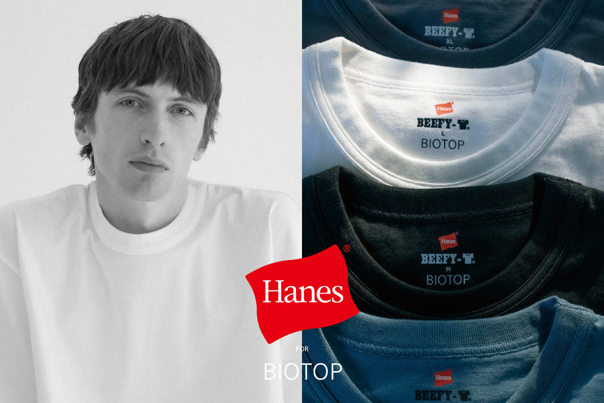 ビオトープ×ヘインズの新作が登場。型崩れしにくいネック仕様が、パックTの常識を覆す!?