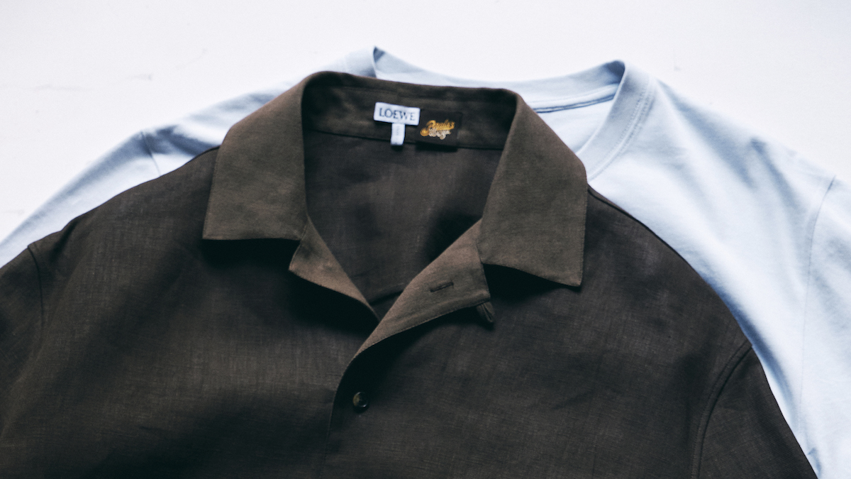 連載「憧れの逸品」No.448 太陽にも月明かりにも映える、ロエベ流の開襟シャツ。