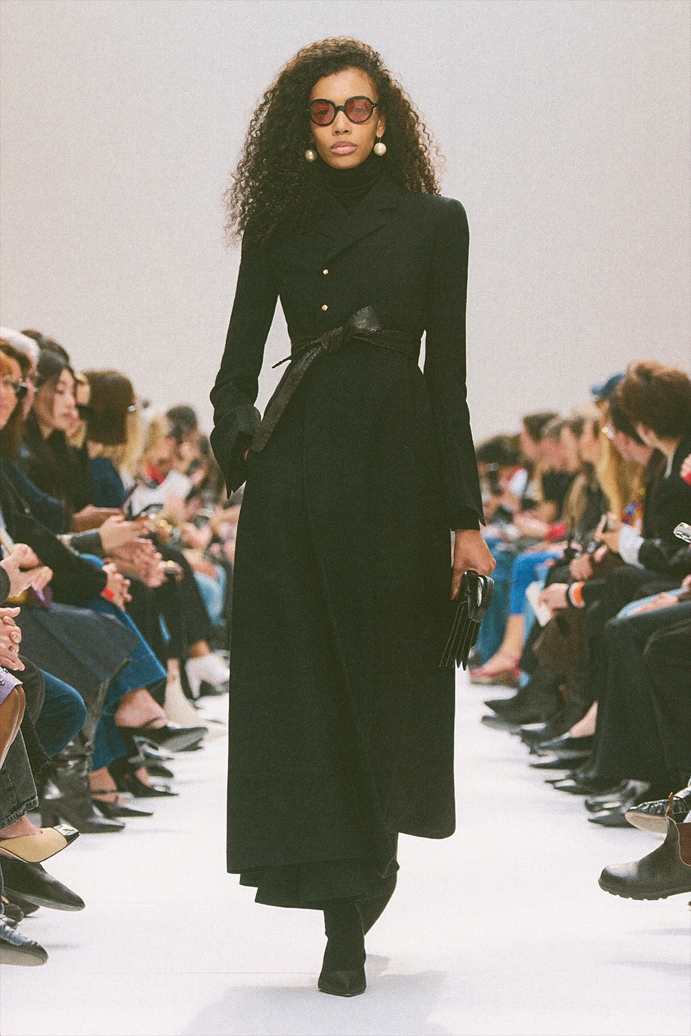 極美品 CELINE 23AW ボーリングスカート ペイズリー レーヨン 42 洗える】フレンチペイズリーデシン ティアードスカート / 23区