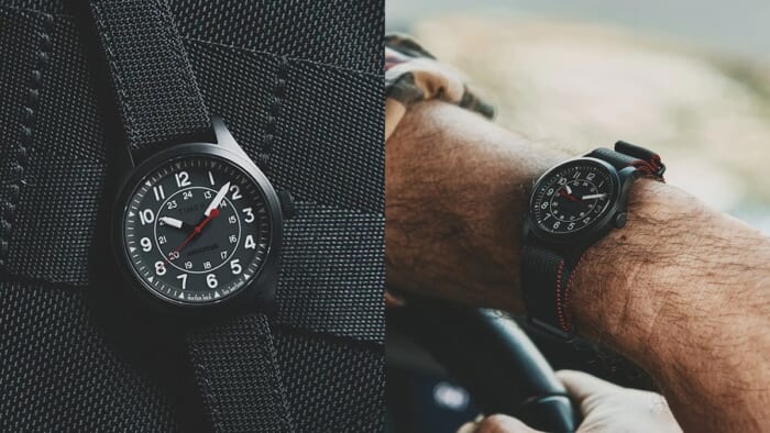 黒の36ミリ径のツールウォッチを相棒に。ブリーフィング × タイメックスの一本にご注目ください。