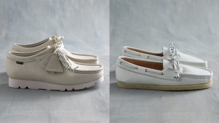 白のクラークス オリジナルズはいかが？ アイビーをテーマにしたコレクションが発売中です。