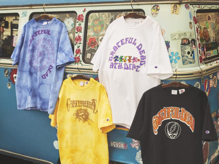 チャンピオンのヘビーウェイトボディにグレイトフル・デッドのグラフィック、しかもアメリカ製。役満レベルのバンドTシャツがリリースされます。