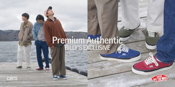 ceroが履く“原点”。ビリーズ × ヴァンズ「Premium Authentic 44 Deck」がリリース。