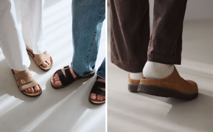 サイドゴアじゃないブランドストーン。今度はサンダルとクロッグが出たようです。