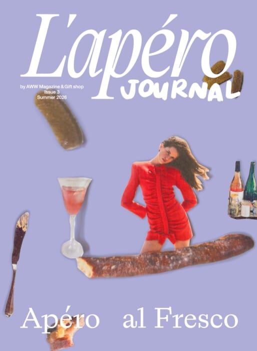 AWW MAGAZINEがつくるL‘apéro JOURNALの最新号が到着です。アペロしながら読みたい一冊です。オリジナルグッズもあるよ。