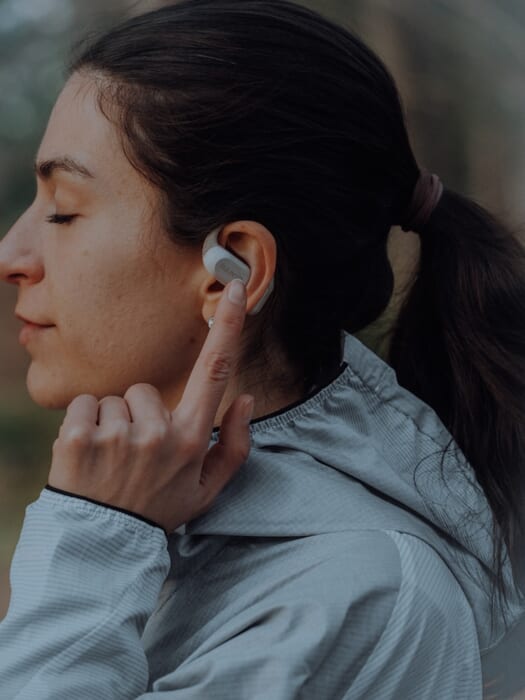 The earphones analyze your running. Suunto Spark" is more than just listening. It sounds and looks good, too.