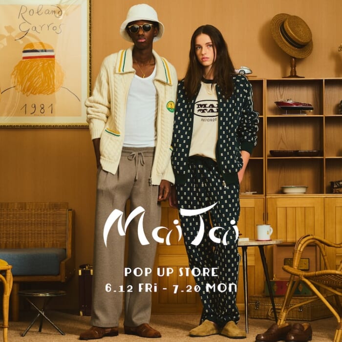 Cheerful clothes to wear in summer. Tomorrowland's new label Mai Tai's pop-up store will open at Tamagawa Takashimaya.