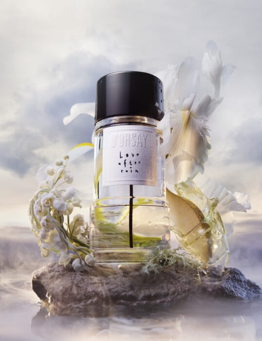Inspiration comes from the stillness after the rain. Dolce’s new fragrance, K.M., evokes a sense of humidity and freshness.