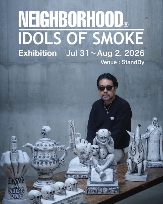 ネイバーフッドが生んだマスターピースをビッグスケールで再構築。『IDOLS OF SMOKE』が原宿で3日間開催です。