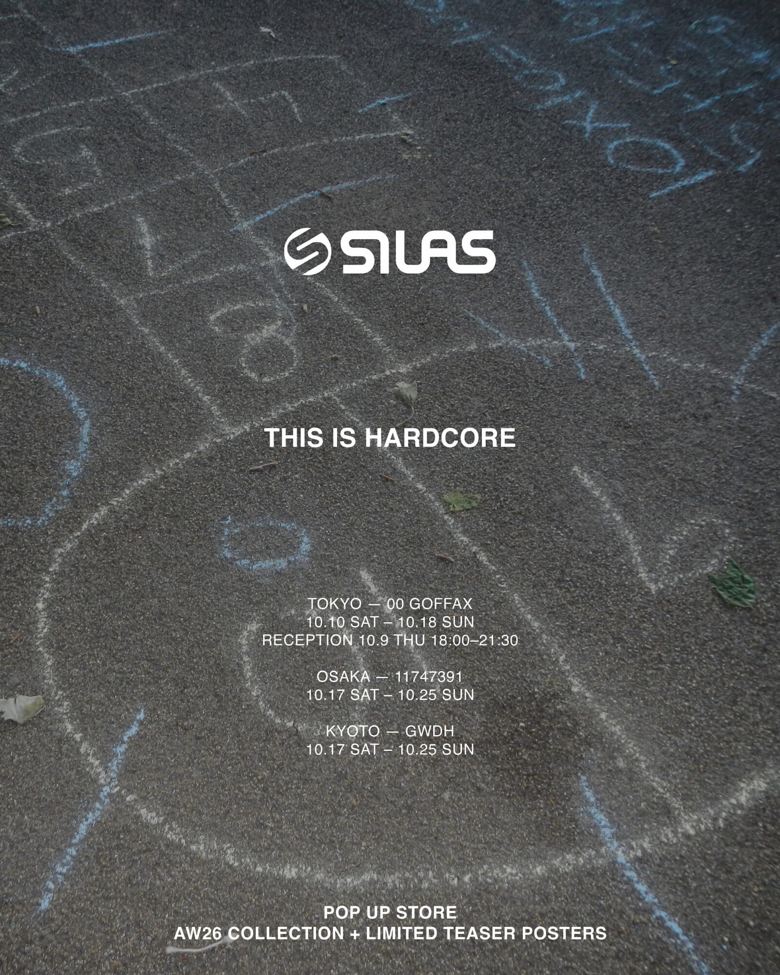 テーマはTHIS IS HARDCORE。いまのサイラスが体感できるポップアップを、東京・大阪・京都の3カ所で開催！