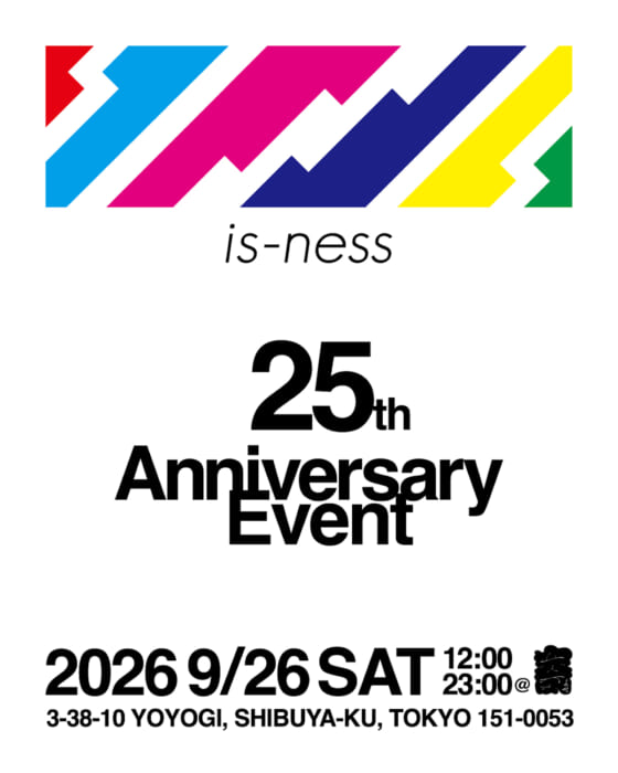 イズネス、25周年。グラフペーパーとのカプセルコレクションから、DJ、フード、ゲームまで盛りだくさんの一日です。