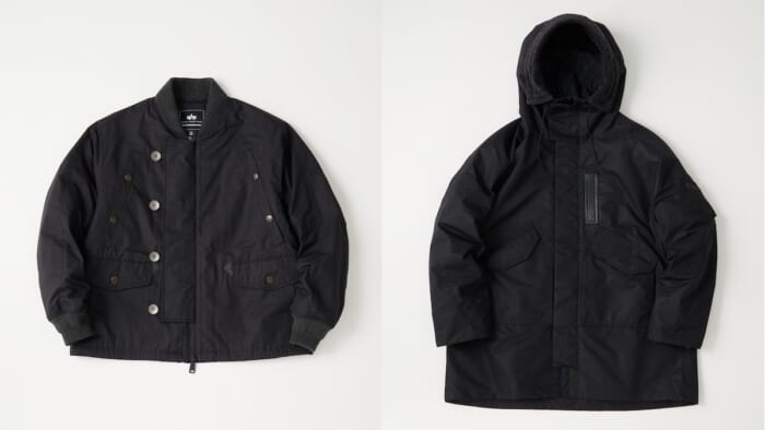 The third collaboration between White Mountaineering and Alpha Industries features two black pieces protected by WINDSTOPPER®.