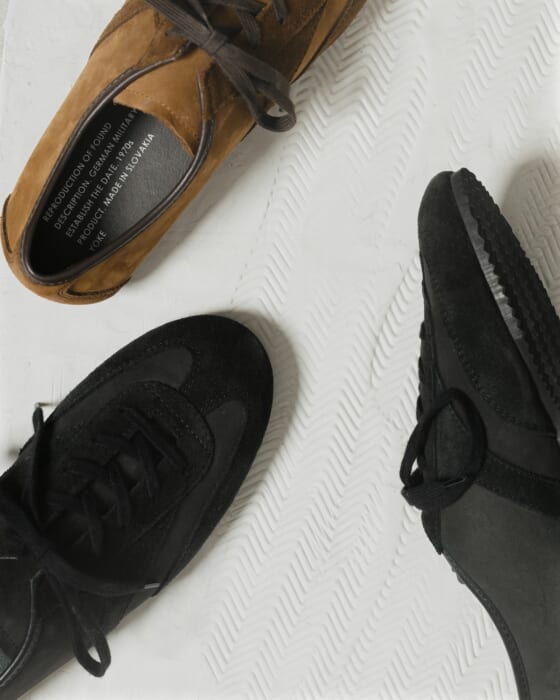 A German trainer with a more refined look than usual. This pair was custom-ordered by York from Reproduction of Found.