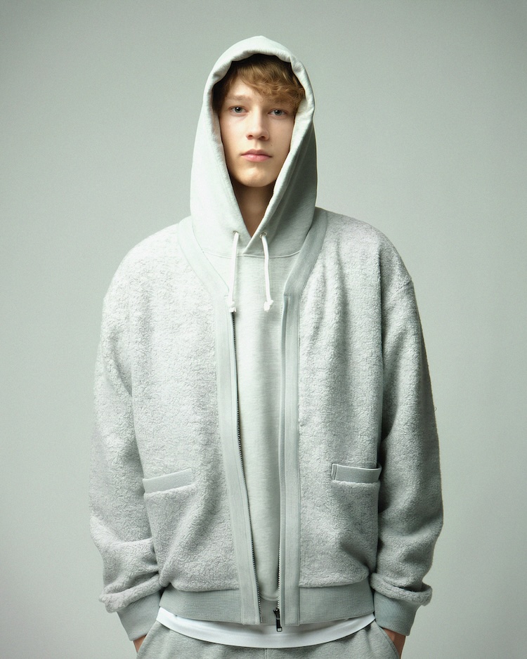 A sophisticated light gray. The first special-order collection in three years from RHC Ron Herman × The North Face Purple Label.