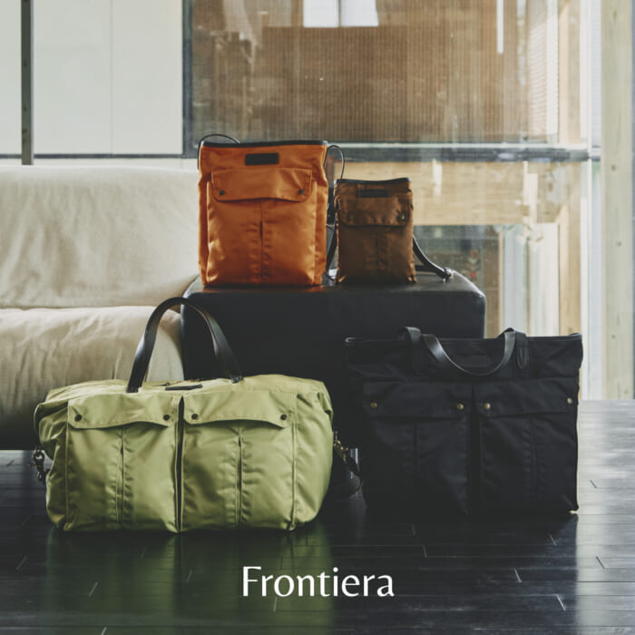 旅心を誘うフェリージのFrontiera。実用性と存在感を兼ね備えた新作バッグが到着しました。