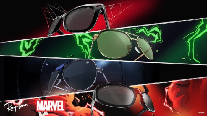 Popular Marvel characters, including Spider-Man, are now featured on sunglasses! Ray-Ban’s special collection is now on sale.